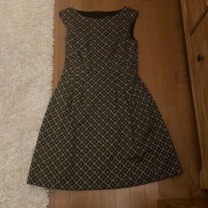 Black and gold dress